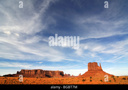 Monument Valley Navajo Tribal, terres, Utah Banque D'Images