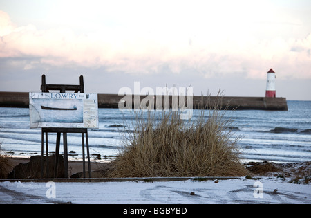 Le Lowry trail. Berwick-upon-Tweed. Le Northumberland. Banque D'Images