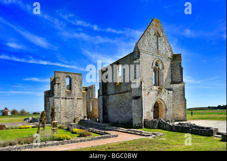 Notre Dame des Chateliers abbaye, La Flotte en Ré, France. Banque D'Images