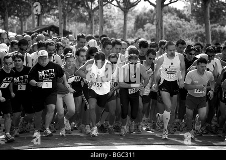Mentaux marathon race Banque D'Images