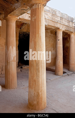 Les tombeaux royaux de Kato Paphos, Chypre du Sud, Côte Ouest, de Chypre, de l'Europe du Sud Banque D'Images