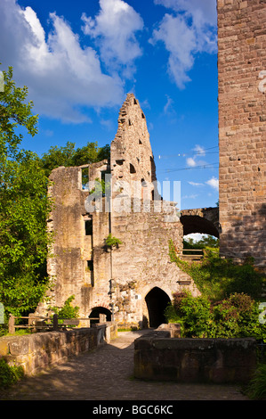 Ruines du château de Burgruine Zavelstein Zavelstein, Bad Teinach, Forêt-Noire, Bade-Wurtemberg, Allemagne, Europe Banque D'Images