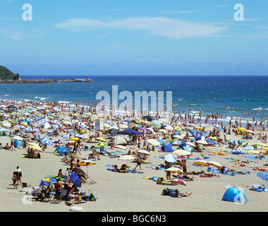 Plage centrale, Onjuku Onjuku, Chiba, Japon Banque D'Images