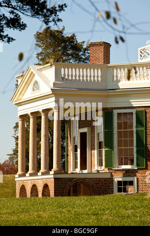 Thomas Jefferson's Poplar Forest Plantation en forêt, Virginie conçu par Jefferson comme sa retraite retraite en 1806 Banque D'Images