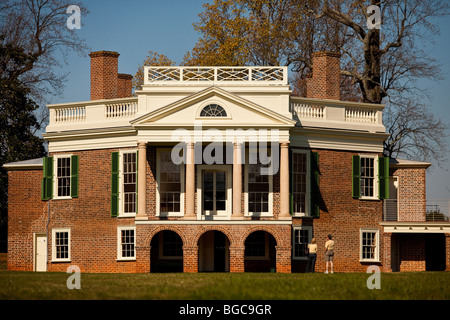 Thomas Jefferson's Poplar Forest Plantation en forêt, Virginie conçu par Jefferson comme sa retraite retraite en 1806 Banque D'Images