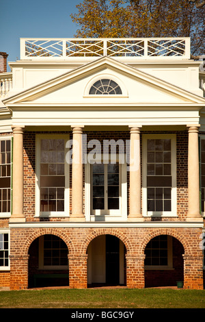 Thomas Jefferson's Poplar Forest Plantation en forêt, Virginie conçu par Jefferson comme sa retraite retraite en 1806 Banque D'Images