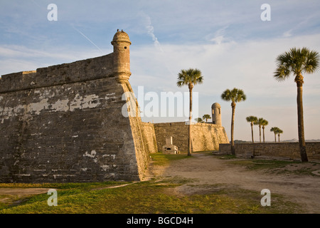 Castillo de San Marcos situé à Saint Augustine en Floride Banque D'Images