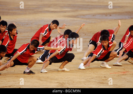 Chine - étudiants Shaolin Banque D'Images