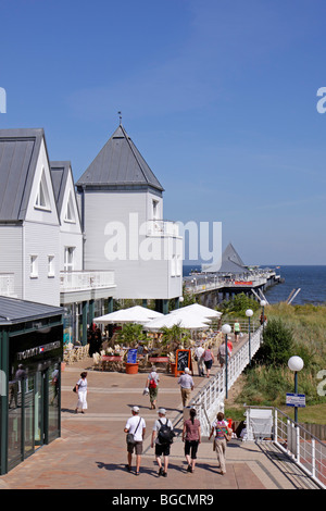 Port d'Heringsdorf, Usedom Island, Schleswig-Holstein, Allemagne Banque D'Images