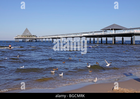 Port d'Heringsdorf, Usedom Island, Schleswig-Holstein, Allemagne Banque D'Images