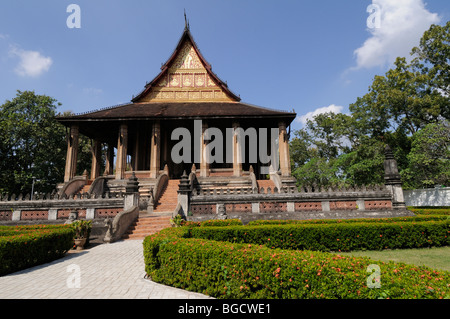 Le Laos, Vientiane ; Haw Pha Kaeo Musée d'Art religieux Banque D'Images