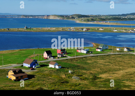 Vue de l'Ile du Havre-aux-Maisons sur l'île du Cap-aux-Meules, Îles de la Madeleine, Îles de la Madeleine, Québec, Canada Maritime, Banque D'Images