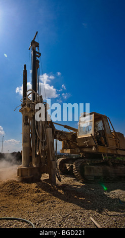 Israël. La construction dans le village d'Elkana en Judée et Samarea / Cisjordanie Banque D'Images