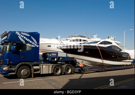 Sunseeker bateaux Sunseeker International Ltd, Poole Dorset Angleterre Banque D'Images