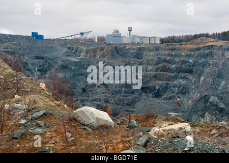 Sigma Gold mine est représenté dans le Val D'Or en Abitibi, Québec Banque D'Images