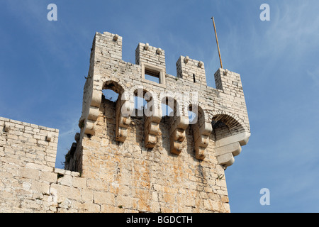 Château Kamerlengo, Trogir, en Dalmatie, Croatie, Europe Banque D'Images