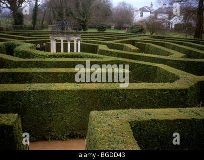 Royaume-uni, Angleterre, Herefordshire, Symonds Yat, les visiteurs dans le labyrinthe du Jubilé Banque D'Images