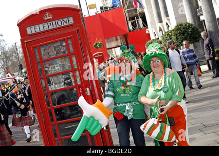 Saint Patrick's Day Parade à Londres, 2009 Banque D'Images