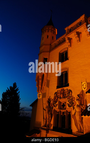 Château de Hohenschwangau, Füssen, Bavaria, Germany, Europe Banque D'Images