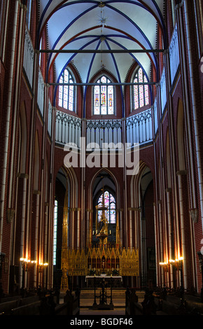 Nef, Doberaner Münster Cathédrale, abbaye cistercienne, Bad Doberan, Mecklembourg-Poméranie-Occidentale, Allemagne, Europe Banque D'Images