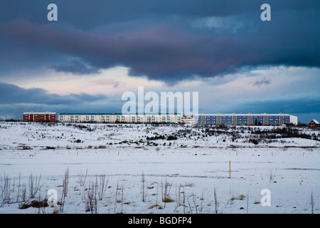 Breidholt, une banlieue de Reykjavik. Sud-ouest de l'Islande. Banque D'Images