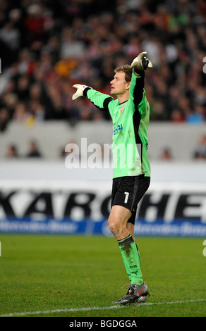 Gardien de but Jens Lehmann, le VfB Stuttgart, la direction de la défense nationale Banque D'Images