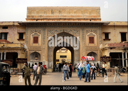 Entrée de ville de Jaipur, Rajasthan, Inde du Nord, Inde, Asie du Sud, Asie Banque D'Images