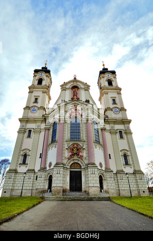 Basilique de l'abbaye bénédictine d'Ottobeuren, Bavaria, Germany, Europe Banque D'Images