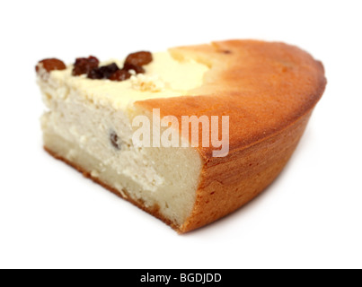 Tranche de tarte avec de la crème de remplissage Banque D'Images