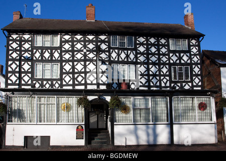 La Royal Oak house in public Market Street Worcestershire Tenbury Wells Banque D'Images