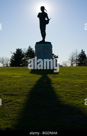 Statue en bronze intitulé Orpheus avec le pied gauche, pour des raisons de Fort McHenry, Baltimore, Maryland Banque D'Images