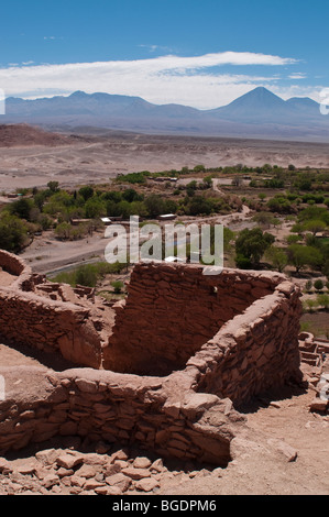 El Pukara de Quitor ruines près de San Pedro au Chili Banque D'Images