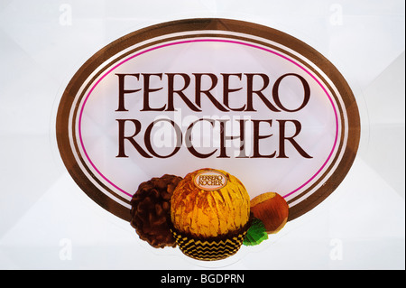 Ferrero Rocher label Photo Stock Alamy