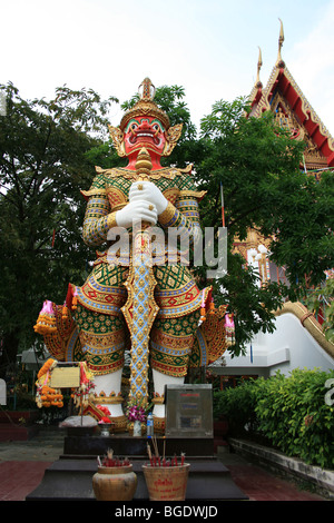 Dans la Pagode Wat Seekan, Bangkok, Thaïlande. Banque D'Images