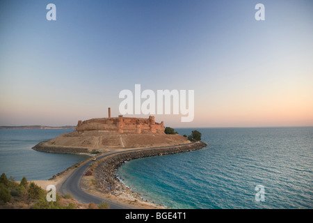 La Syrie, de l'euphrate , Ath Thaura, lac Al-Assad et Qalaat Citadelle Jaabar , Château Banque D'Images