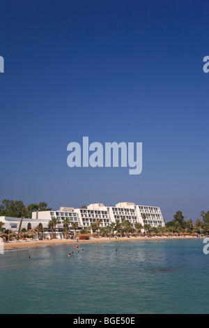 La Syrie, Côte Nord, Lattaquié, Shaati al Azraq Beach Resort (Syrie) station balnéaire de premier plan Banque D'Images