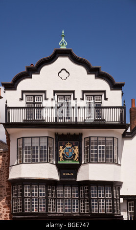 Molls vieux Coffee House à Exeter, Devon, Angleterre. Cet édifice du 1596 est dans la cathédrale d'Exeter fermer Banque D'Images