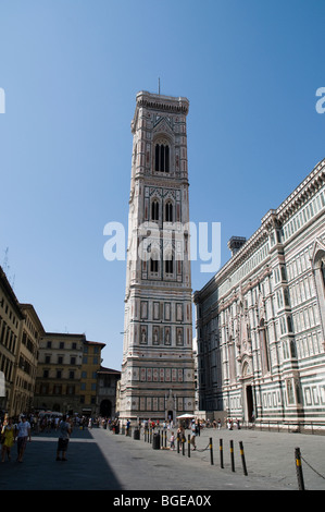 Avis de Giotto's Campanile (clocher) de Florence Italie Banque D'Images