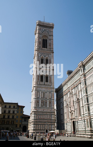 Avis de Giotto's Campanile (clocher) de Florence Italie Banque D'Images