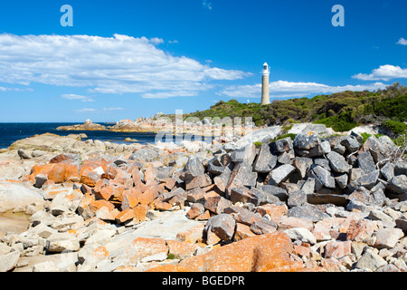 Parc national de Mount William Eddyston la Tasmanie, Asutralia phare Banque D'Images