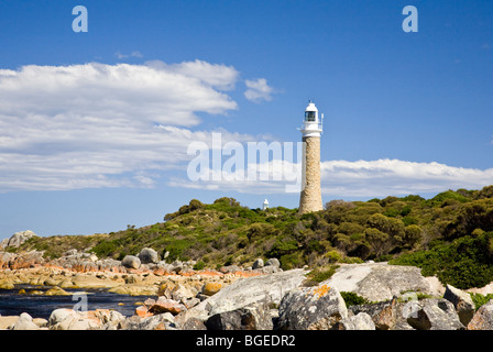 L'Eddystone Point Lighthouse, Parc National de Mount William Tasmanie, Australie Banque D'Images