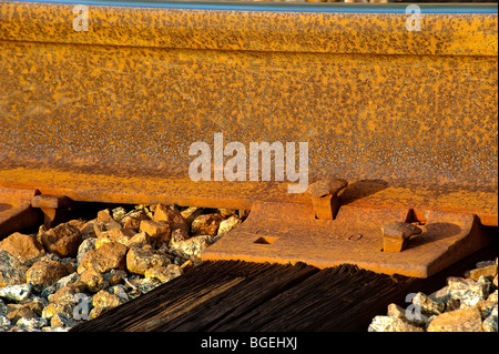 Railroad détails close-up Banque D'Images