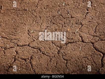 Mur de boue dans le village de Taos Pueblo au Nouveau Mexique Banque D'Images