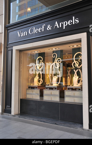 Van Cleef et Arpels shop, l'île de Hong Kong, Chine Banque D'Images