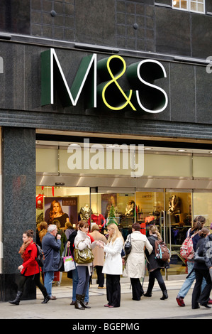 Marks & Spencers. Oxford Street. Londres. UK 2009 Banque D'Images