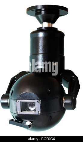 Caméra de surveillance sur "Fond blanc" Banque D'Images