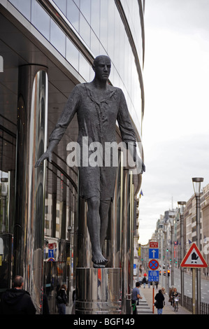 Quartier européen de Bruxelles, rue de la Loi, la Belgique Banque D'Images
