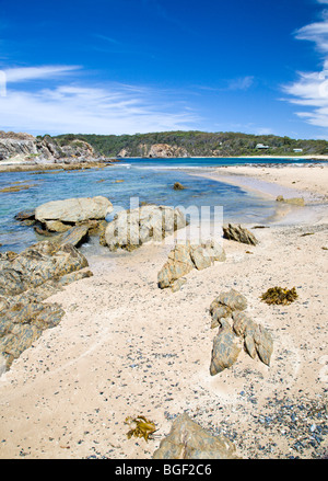 Plage Près de Burrewarra Point, Batemans Marine Park, New South Wales. L'Australie Banque D'Images