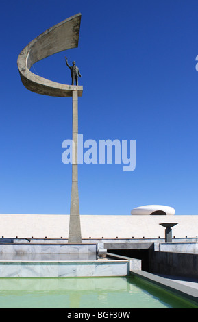 JK memorial Musée Oscar Niemeyer Brésil Brasilia Banque D'Images