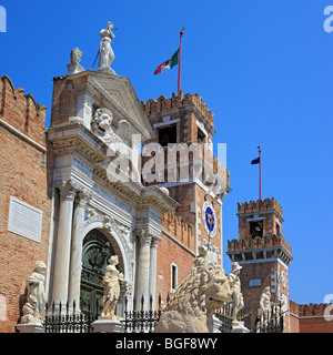 Arsenal de Venise (Arsenale di Venezia), Venise, Vénétie, Italie Banque D'Images